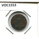 1790 UTRECHT VOC DUIT NIEDERLANDE OSTINDIEN NY COLONIAL PENNY #VOC1553.10.D.A - Nederlands-Indië