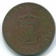 1 CENT 1920 NETHERLANDS EAST INDIES INDONESIA Copper Colonial Coin #S10089.U.A - Nederlands-Indië