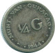 1/4 GULDEN 1944 CURACAO NÉERLANDAIS NETHERLANDS ARGENT Colonial Pièce #NL10693.4.F.A - Curaçao