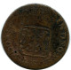 1792 GELDERLAND VOC DUIT NETHERLANDS INDIES Koloniale Münze #VOC1512.11.U.A - Niederländisch-Indien