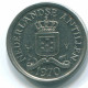 10 CENTS 1970 NETHERLANDS ANTILLES Nickel Colonial Coin #S13376.U.A - Antilles Néerlandaises