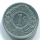 1 CENT 1996 NETHERLANDS ANTILLES Aluminium Colonial Coin #S13151.U.A - Nederlandse Antillen