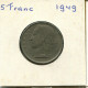 5 FRANCS 1949 DUTCH Text BELGIEN BELGIUM Münze #AW877.D.A - 5 Francs