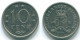 10 CENTS 1971 ANTILLES NÉERLANDAISES Nickel Colonial Pièce #S13410.F.A - Antilles Néerlandaises