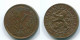 1 CENT 1967 NETHERLANDS ANTILLES Bronze Fish Colonial Coin #S11151.U.A - Antille Olandesi