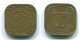 5 CENTS 1972 SURINAME Netherlands Nickel-Brass Colonial Coin #S12967.U.A - Surinam 1975 - ...