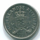 10 CENTS 1971 NIEDERLÄNDISCHE ANTILLEN Nickel Koloniale Münze #S13477.D.A - Niederländische Antillen