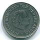 1 GULDEN 1971 ANTILLES NÉERLANDAISES Nickel Colonial Pièce #S11913.F.A - Nederlandse Antillen