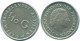 1/10 GULDEN 1970 NIEDERLÄNDISCHE ANTILLEN SILBER Koloniale Münze #NL12962.3.D.A - Nederlandse Antillen