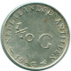 1/10 GULDEN 1963 ANTILLAS NEERLANDESAS PLATA Colonial Moneda #NL12583.3.E.A - Antille Olandesi