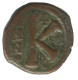 FLAVIUS MAURITIUS TIBERIUS 1/2 FOLLIS BYZANTINISCHE Münze  6.2g/21mm #AF785.12.D.A - Byzantines