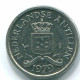10 CENTS 1979 NETHERLANDS ANTILLES Nickel Colonial Coin #S13600.U.A - Antilles Néerlandaises