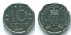 10 CENTS 1979 NETHERLANDS ANTILLES Nickel Colonial Coin #S13600.U.A - Nederlandse Antillen