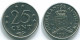 25 CENTS 1971 ANTILLAS NEERLANDESAS Nickel Colonial Moneda #S11546.E.A - Niederländische Antillen