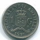 1 GULDEN 1971 NIEDERLÄNDISCHE ANTILLEN Nickel Koloniale Münze #S12017.D.A - Netherlands Antilles