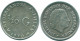 1/10 GULDEN 1970 ANTILLAS NEERLANDESAS PLATA Colonial Moneda #NL12983.3.E.A - Antilles Néerlandaises
