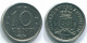 10 CENTS 1970 NIEDERLÄNDISCHE ANTILLEN Nickel Koloniale Münze #S13341.D.A - Antille Olandesi