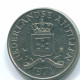 25 CENTS 1971 NETHERLANDS ANTILLES Nickel Colonial Coin #S11580.U.A - Niederländische Antillen