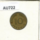 10 PFENNIG 1950 D WEST & UNIFIED GERMANY Coin #AU722.U.A - 10 Pfennig