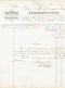 Médaillon N°6 Margé Obl. P 62 çàd HUY 2 OCT 1854  S/LAC + Entête & Cachet Privé J.L. GODIN & FILS Papeterie à HUY - 1851-1857 Medaillons (6/8)
