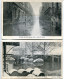 LOT 2 CPA Ecrites * PARIS Inondé ( Inondations Janvier 1910 ) Rue De Lille & Entrepôts De Bercy - Inondations De 1910