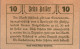 10 HELLER 1920 Stadt ASCHBACH Niedrigeren Österreich Notgeld Banknote #PF341 - [11] Local Banknote Issues