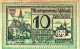 10 HELLER 1920 Stadt ASCHBACH Niedrigeren Österreich Notgeld Banknote #PF341 - [11] Local Banknote Issues