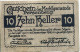 10 HELLER 1920 Stadt PERSENBEUG Niedrigeren Österreich Notgeld Papiergeld Banknote #PL886 - [11] Local Banknote Issues