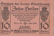 10 HELLER 1920 Stadt Oberösterreich Österreich Federal State Of Österreich Notgeld #PE250 - [11] Lokale Uitgaven