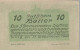 10 HELLER 1920 Stadt NUSSENDORF-ARTSTETTEN Niedrigeren Österreich #PE439 - [11] Local Banknote Issues