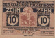 10 HELLER 1920 Stadt NUSSENDORF-ARTSTETTEN Niedrigeren Österreich #PE204 - Lokale Ausgaben