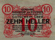 10 HELLER 1920 Stadt NUSSDORF AM ATTERSEE Oberösterreich Österreich #PE208 - [11] Local Banknote Issues