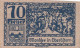 10 HELLER 1920 Stadt MONDSEE Oberösterreich Österreich Notgeld Banknote #PG037 - [11] Emissions Locales
