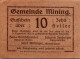 10 HELLER 1920 Stadt MINING Oberösterreich Österreich Notgeld Banknote #PF762 - Lokale Ausgaben