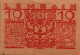 10 HELLER 1920 Stadt LEMBACH Oberösterreich Österreich Notgeld Banknote #PD766 - Lokale Ausgaben