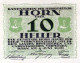 10 HELLER 1920 Stadt HORN Niedrigeren Österreich Notgeld Papiergeld Banknote #PG592 - Lokale Ausgaben