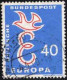 RFA Poste Obl Yv: 164/165 Europa 1958 E Stylisé Sous Colombe (beau Cachet Rond) - Gebraucht