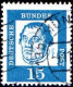 Delcampe - RFA Poste Obl Yv: 220c/228a Allemands Célèbres Papier Blanc Non-fluorescent (Beau Cachet Rond) - Used Stamps