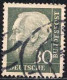 RFA Poste Obl Yv: 125A/128B Theodor Heuss Papier Blanc (cachet Rond) - Gebraucht