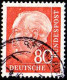 Delcampe - RFA Poste Obl Yv: 125A/128B Theodor Heuss Papier Blanc (cachet Rond) - Used Stamps