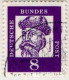 RFA Poste Obl Yv: 220/234 Allemands Célèbres Papier Fluorescent - Used Stamps