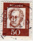 Delcampe - RFA Poste Obl Yv: 220/234 Allemands Célèbres Papier Fluorescent - Used Stamps
