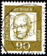 Delcampe - RFA Poste Obl Yv: 220/234 Allemands Célèbres Papier Fluorescent - Used Stamps