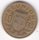 Ile De La Réunion 10 Francs 1964 , En Bronze Aluminium , Lec# 80 - Reunion