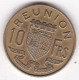 Ile De La Réunion 10 Francs 1964 , En Bronze Aluminium , Lec# 80 - Réunion