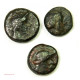 GAULOISE - Lot De 3 Bronze Au Taureau De Marseille - 10/11mm - Keltische Münzen
