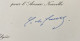 Général De GAULLE Et Yvonne De Gaulle – Carte Signée + Carte Autographe Signée - 1964 - Historical Figures