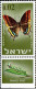 Israel Poste N** Yv: 300/303 Papillons (Tabs) - Ongebruikt (met Tabs)