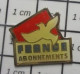 3619 Pin's Pins / Beau Et Rare / MEDIAS / FRANCE ABONNEMENTS DIFFUSION - Medias