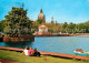 72845049 Hannover Maschsee Nordufer Im Hintergrund Rathaus Hannover - Hannover